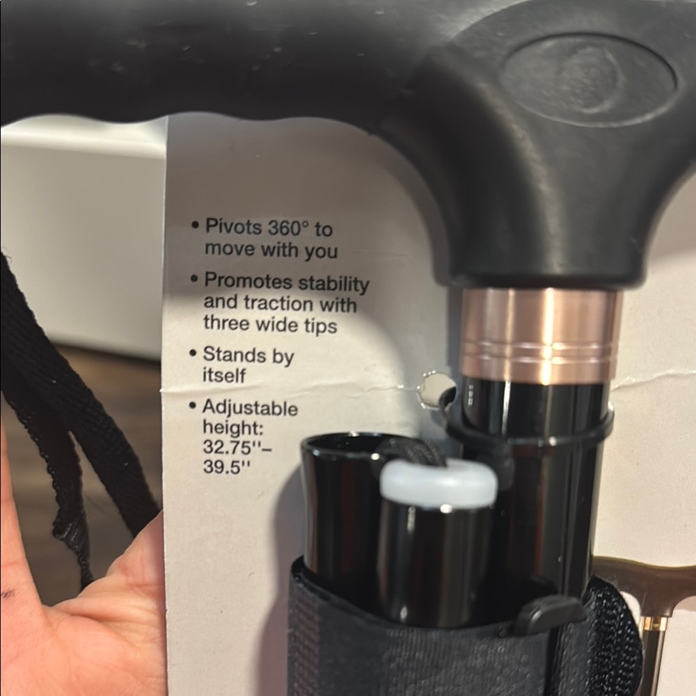 Black Flex 'n Go Cane - Picture 3 of 9